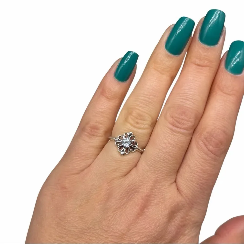 Blue Topaz Ring Size 5 925 Solid 925 Sterling Silver